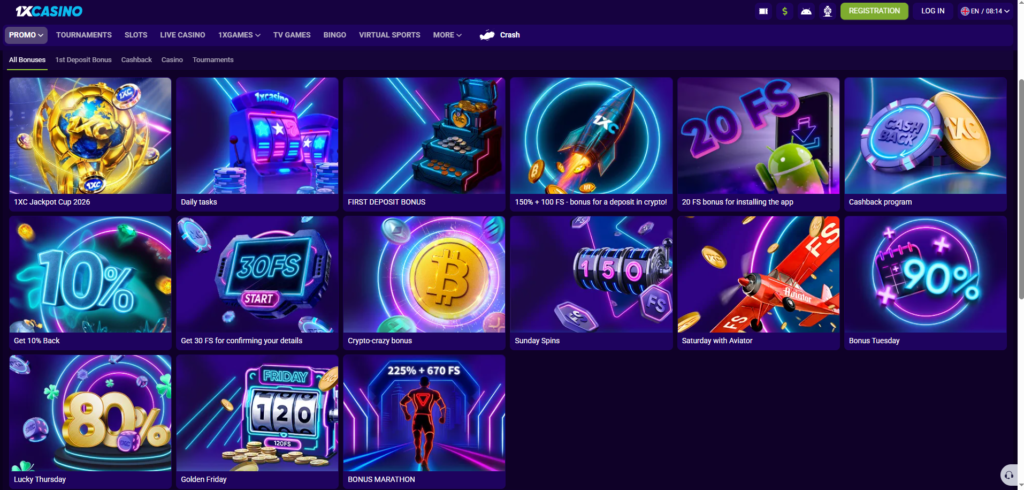 1xCasino — Bonuses, Promotions & Daily Tasks